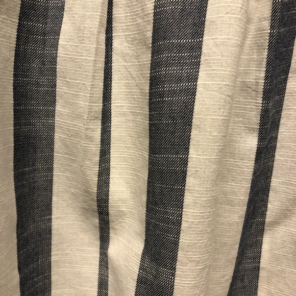 NWOT COTTON CONCEPTS- Off-the-Shoulders Striped Blouse. Sz Large - Picture 4 of 6